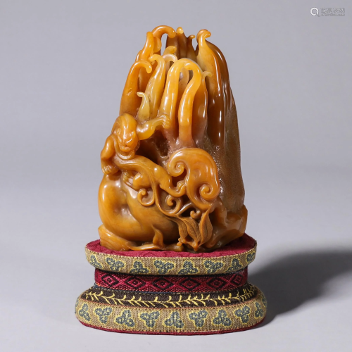 A Carved Tianhuang Fingered Citron Seal