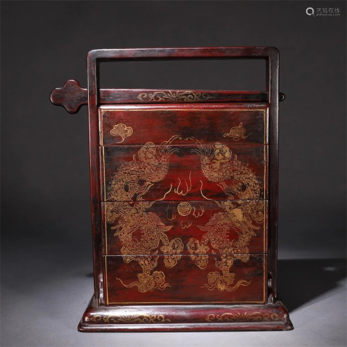 A Polychrome Wooden Cabinet