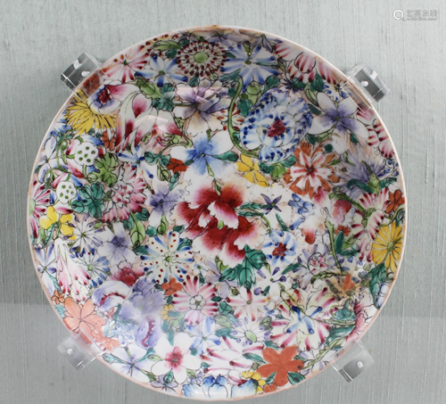 Antique Chinese Polychrome Plate