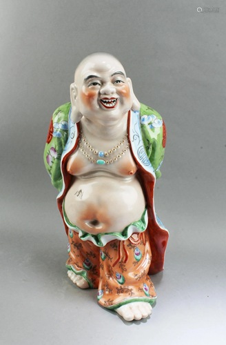 Chinese Porcelain Buddha Statue