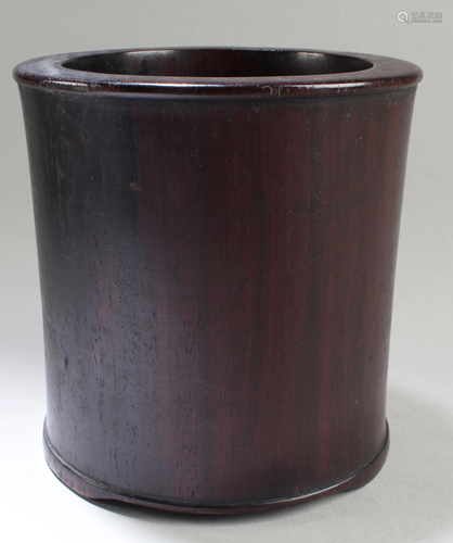 Antique Chinese Hardwood Brushpot