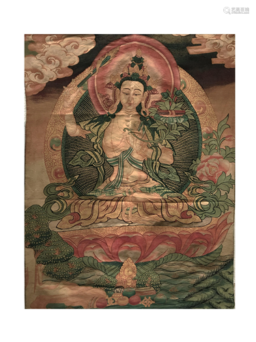 An Embroidered Thangka