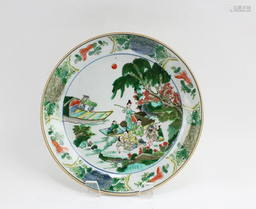 Chinese Famille Verte Plate