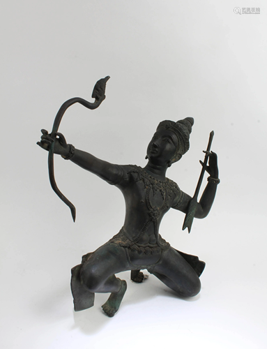 Antique Bronze Deity Statue