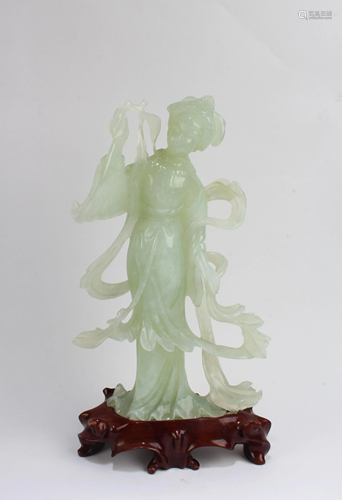 Chinese Jade Carved Statue