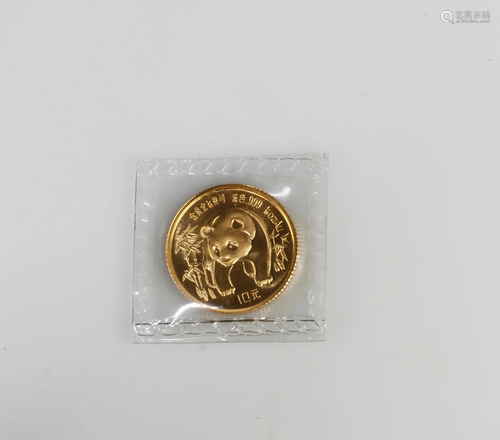 A Chinese Gold 'Panda' Coin