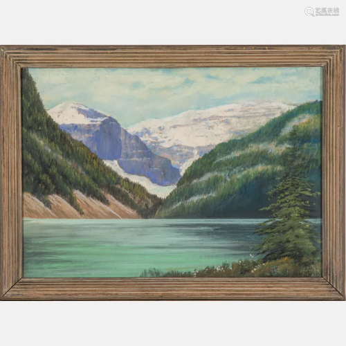 Edwin C. Siegfried (American, 1889-1955) Lake Louise,