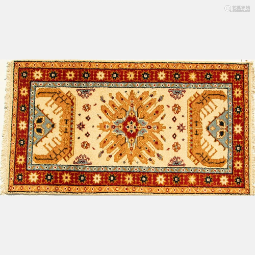 An Indo Persian Tabriz Wool Rug, 21st Century.