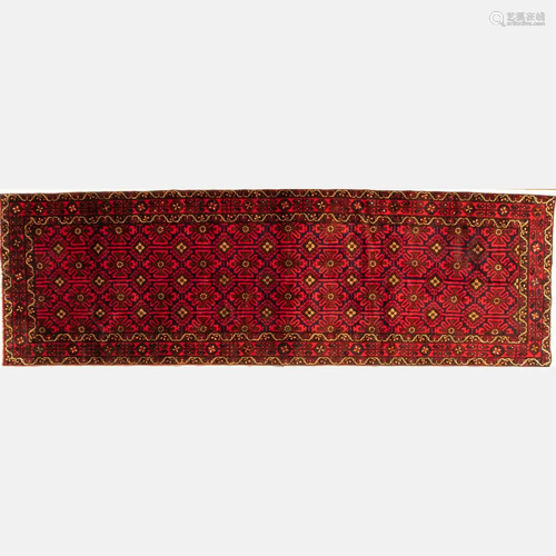 A Persian Zanjan Wool Runner, 20th Century.