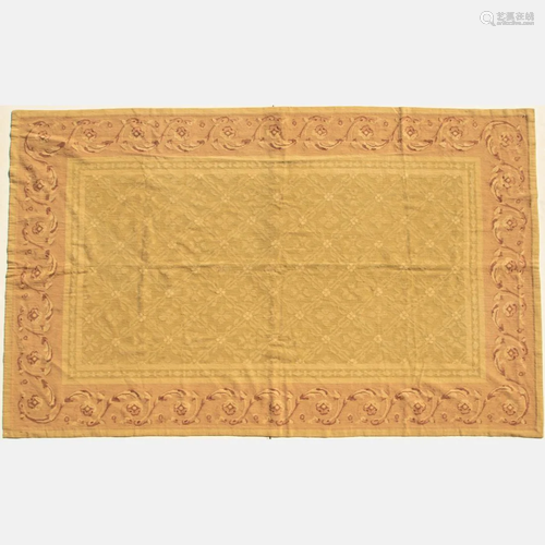 A Hand Knotted Sino French Needlepoint Rug, 20th