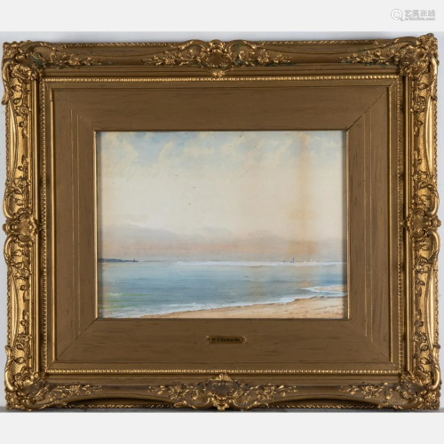 William Trost Richards (American, 1833-1905) Seascape,