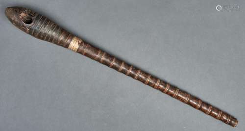 Smoking interest. A Chinese bamboo pipe, Qing dynasty, 19th ...