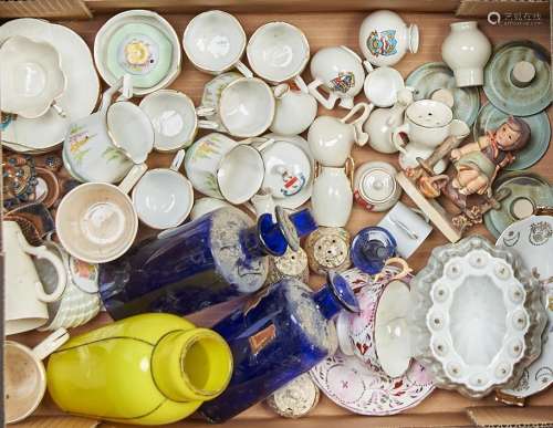 A quantity of decorative ceramics, including crested ware, S...
