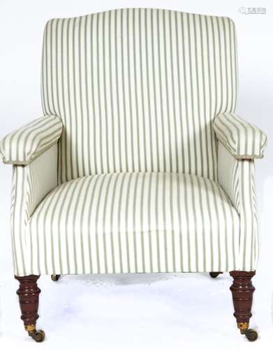 A Scottish Victorian easy armchair, Morrison & Co, late 19th...