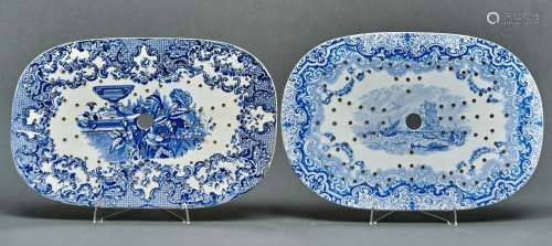A Copeland & Garrett blue printed earthenware Antique Vase p...