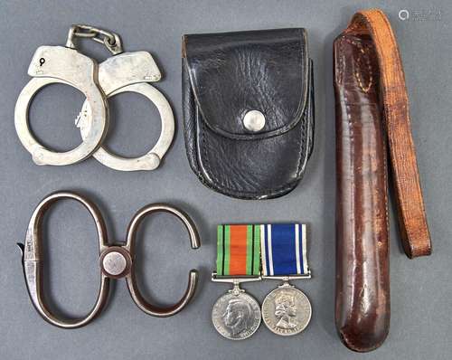 Police interest. Defence Medal and Police Long Service and G...