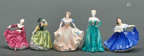 Three Royal Doulton figures - Elaine, Kirsty and Buttercup, ...