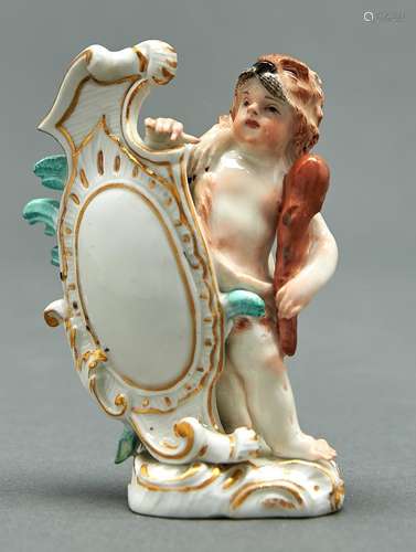 A Meissen figure of putto as Hercules, 18th c, modelled by J...