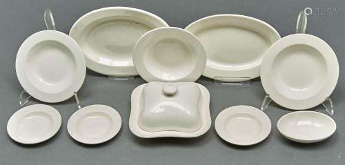 A Wedgwood miniature Queen' ware dinner service, 19th c, to ...