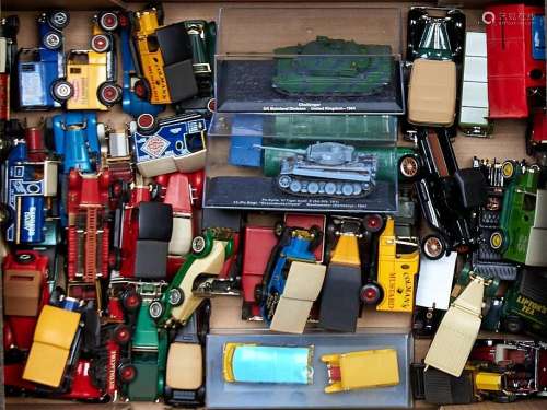 A quantity of Matchbox models of yesteryear vehicles, two ta...