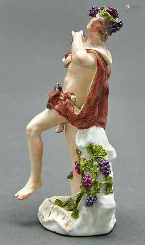 A Meissen figure of Autumn from a set of the four seasons, 1...