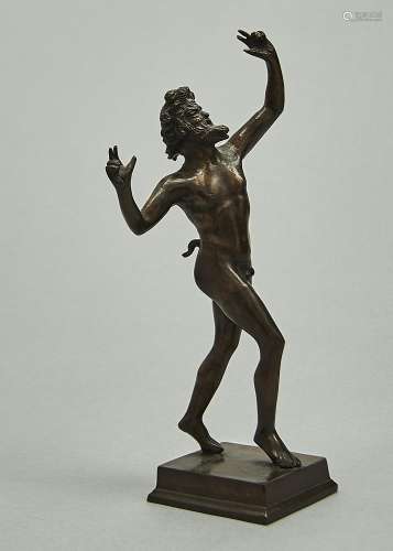 An Italian bronze sculpture of The Dancing Faun, after the a...