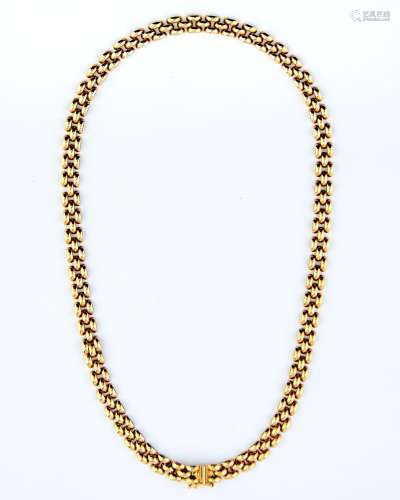A 9ct gold necklace, 43cm l, import marked, Sheffield 1992, ...