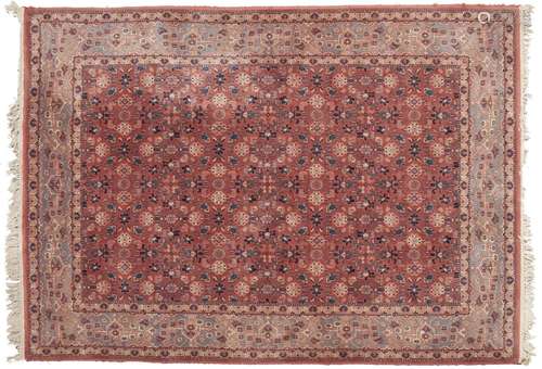 A rug, 170 x 237cm Unevenly faded