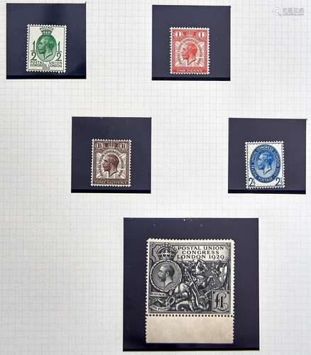 Great Britain Postage stamps 1929 P.U.C. ½d - £1 (marginal) ...