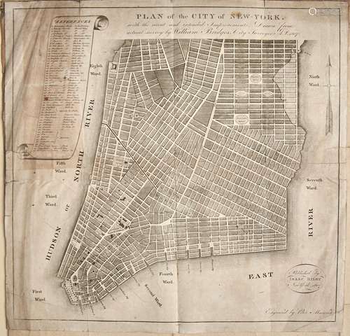 William Strickland - New Plan of the City [of Philadelphia] ...