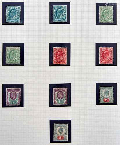 Great Britain Postage stamps 1902-10 De La Rue ½d (4), 1d (2...