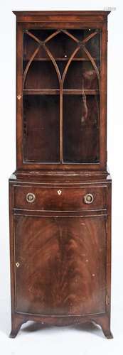 A mahogany bookcase of narrow proportions, second quarter 20...