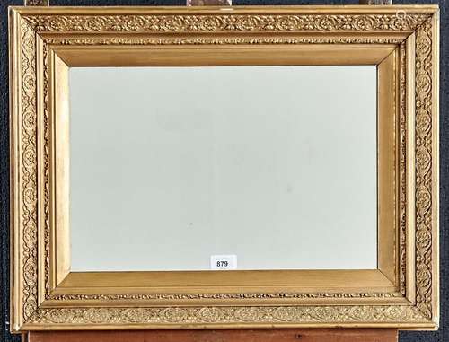 Two late Victorian gilt pictures frames adapted as mirrors, ...