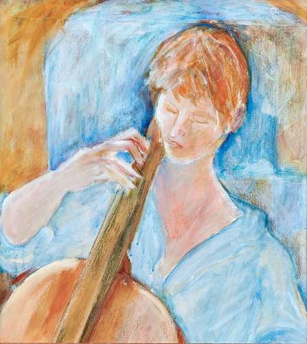 Sheila Oliner (1930 - 2020) - The Cellist, signed and dated ...