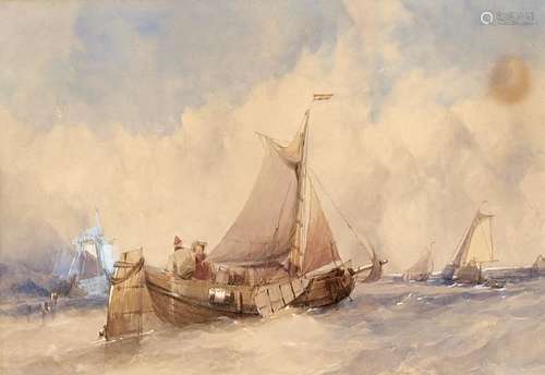 Alfred Gomersal Vickers (1810-1837) - Shipping off the Coast...