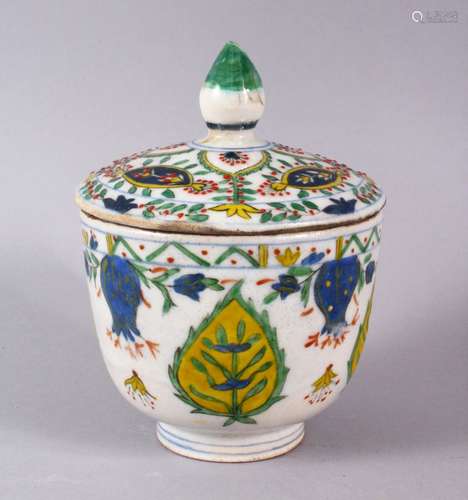 A EARLY 19TH CENTURY TURKISH OTTOMAN KUTHAYA POTTERY BOWL & ...