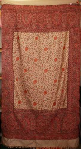 A HANDWORKED KASHMIR INDIAN PAISLEY CLOTH,