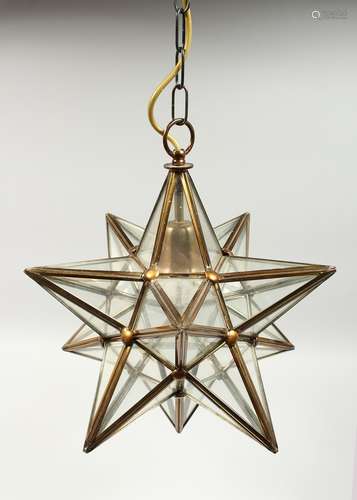 A HANGING LANTERN as a stellated dodecahedron.