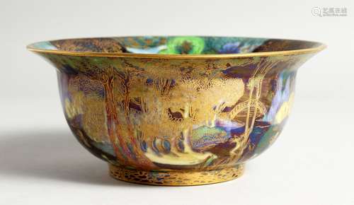 A WEDGWOOD FAIRYLAND LUSTRE BOWL by Daisy Makeig-Jones Circa...