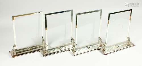 FOUR ART DECO GLASS FRAMES