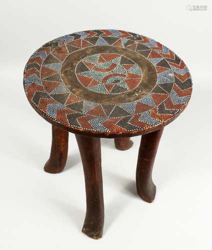 A ZULU BEADWORK STOOL