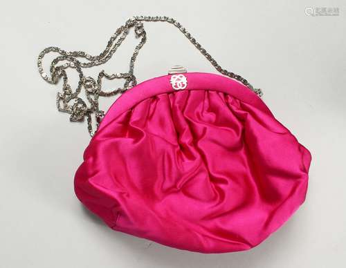 A PINK PIROVANO EVENING BAG