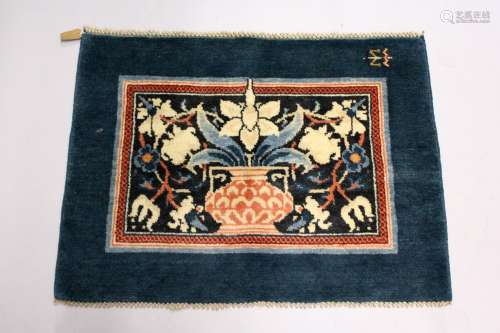 MORRIS & CO., HAMMERSMITH STUDIO, a small wool rug, blue gro...
