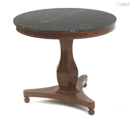 A French Restoration period mahogany side table