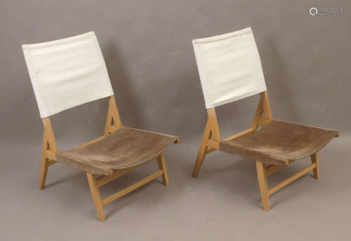 Alfonso Milá & Federico Correa. A pair of Barceloneta chairs
