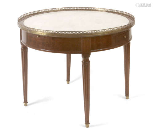 A boullotte walnut side table, French 19th century