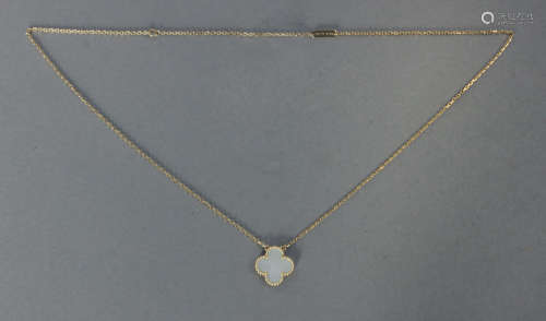 Van Cleef & Arpels. Alhambra pendant and chain