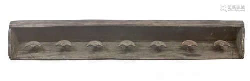 A 19th century rustic shelf and rack