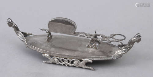 A first half of 19th century silver snuffers with hallmarks ...