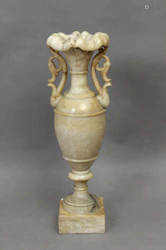 A first half of 20th century alabaster urn